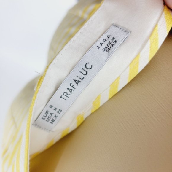 Zara medium yellow stripe shorts nwt - Picture 4 of 5